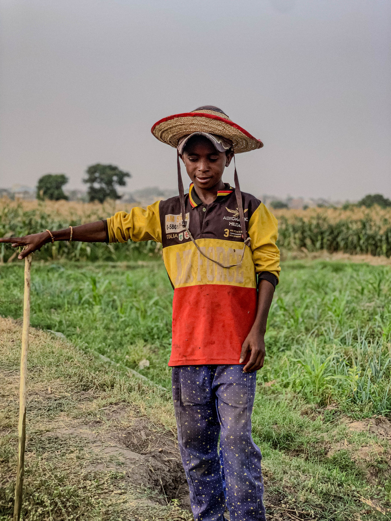 Young farmer working in a local value chain